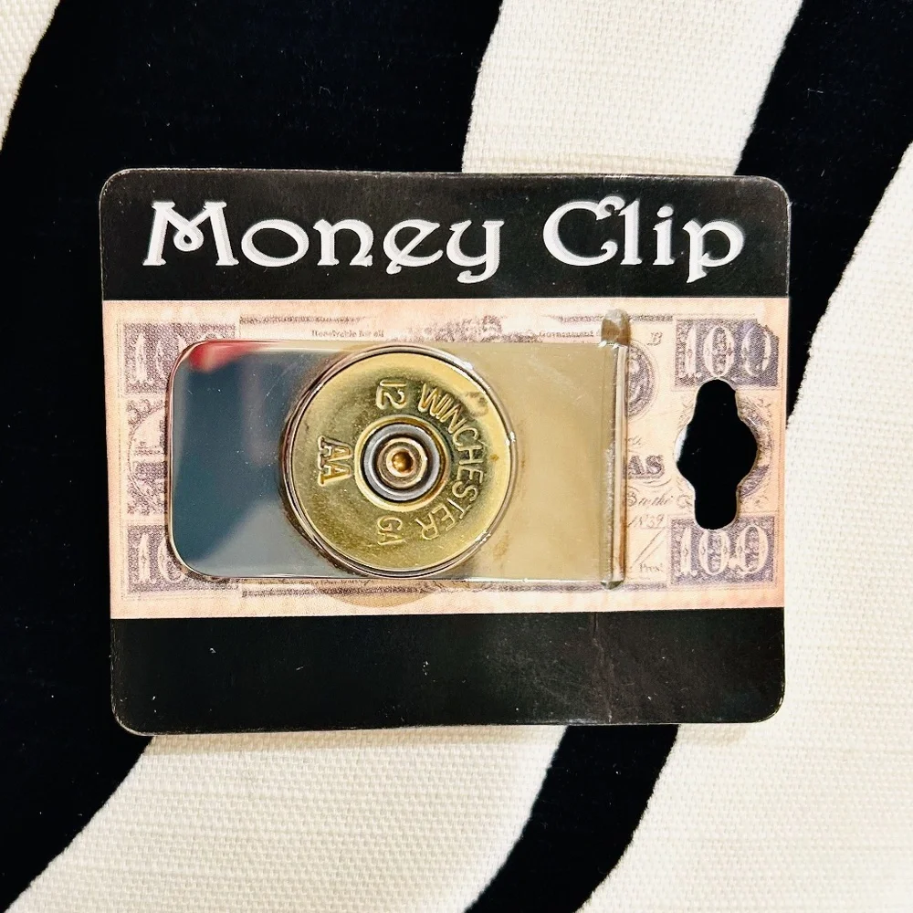 N5-NEW Winchester 12 Gauge Bullet Money Clip